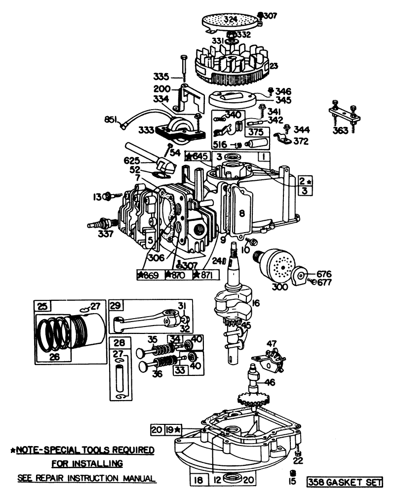 Engine Briggs and Stratton Model 92908 1956 02