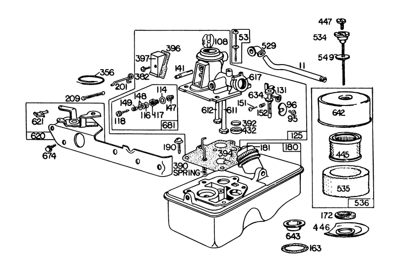 Carburetor Assembly Model No 110908 0380 03