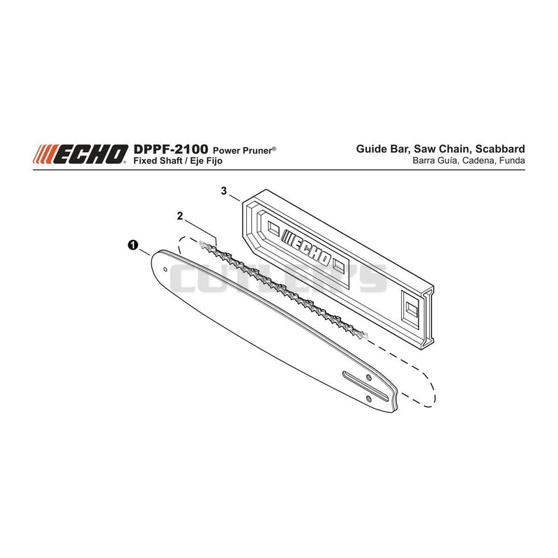 Guide Bar, Saw Chain, Scabbard