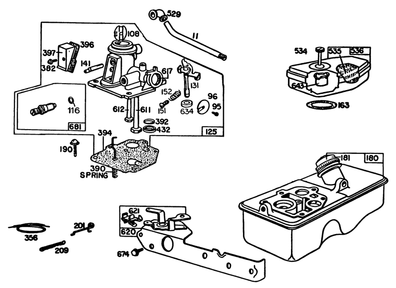 Engine Briggs and Stratton Model 92908 5205 01