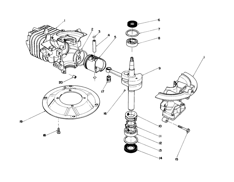 Crankshaft Assembly engine No 47pg6