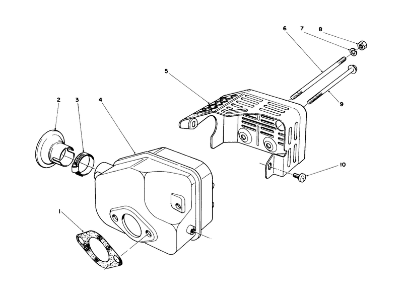 Muffler Assembly engine No 47pg6