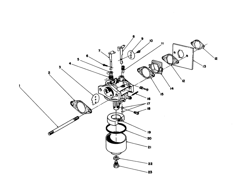 Carburetor Assembly engine No 47pg6