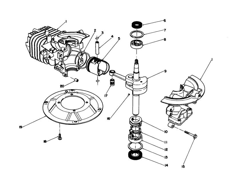 Crankshaft Assembly engine No 47ph7 engine No 47pg6