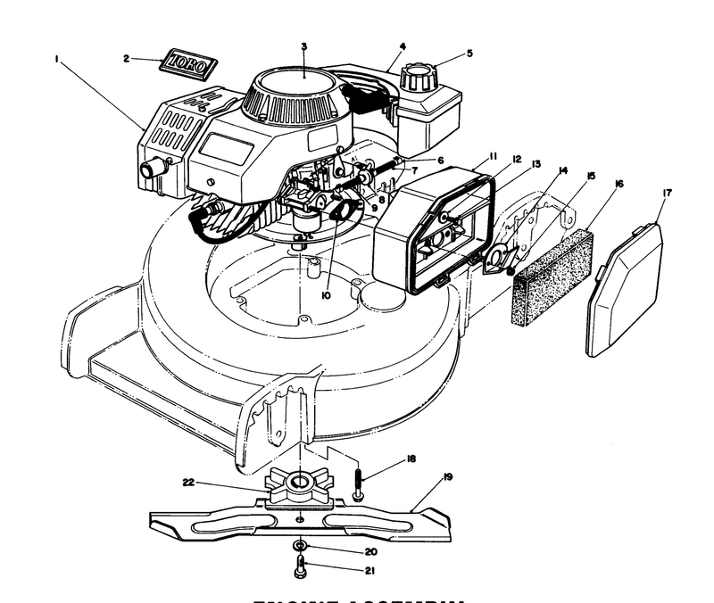 Engine Assembly used On Units With Serial No 8000001 Thru 8000401