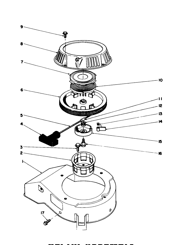 Recoil Assembly engine No 47ph7 engine No 47pg6