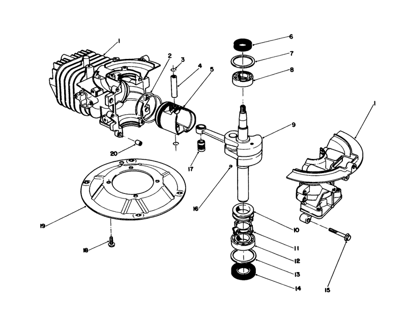 Crankshaft Assembly engine No 47ph7