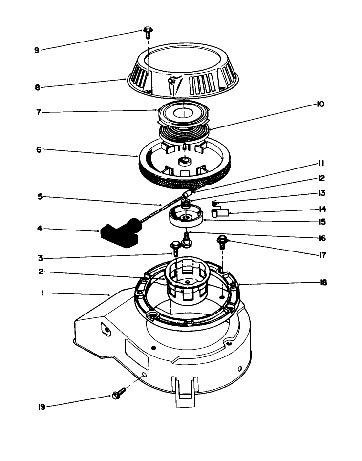 Recoil Assembly engine No 47ph7