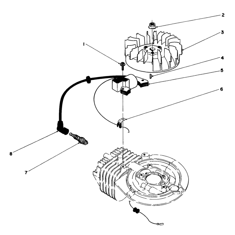 Flywheel and Magneto Assembly