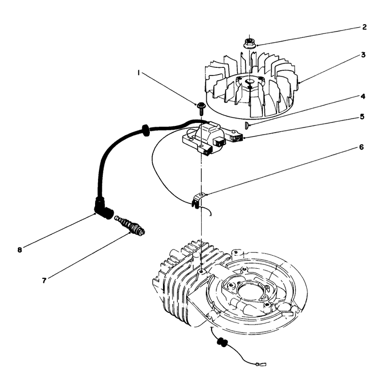 Flywheel and Magneto Assembly