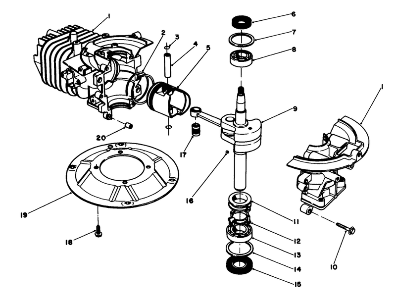 Crankshaft Assembly model No 47pg6