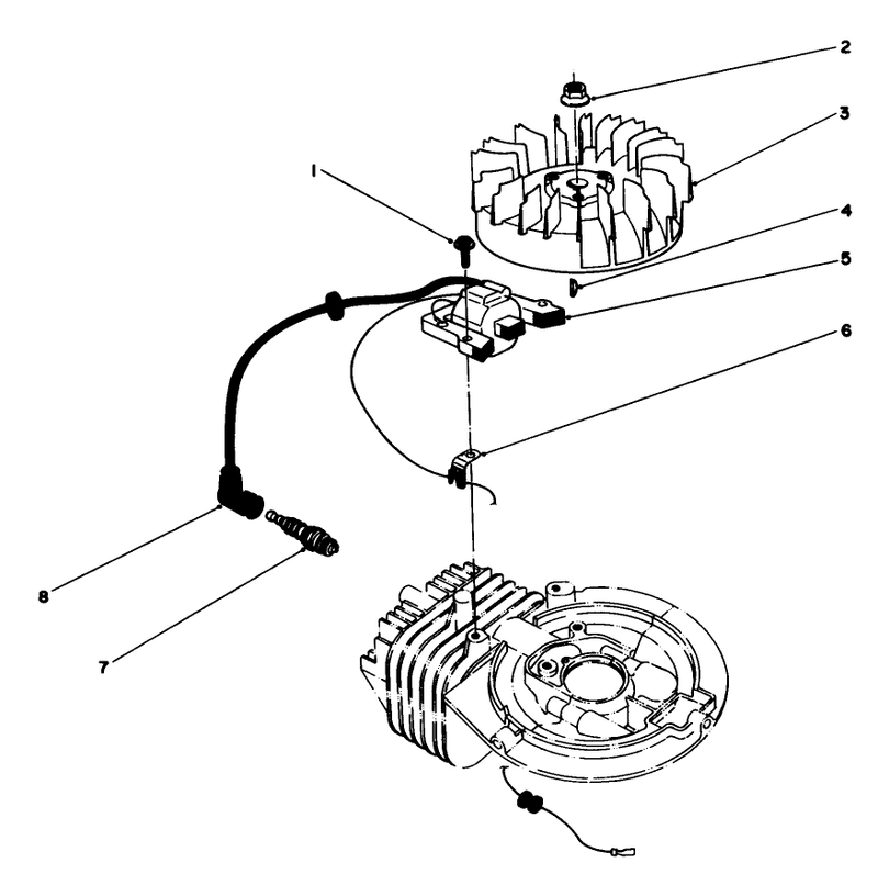Flywheel and Magneto Assembly model No 47pg6