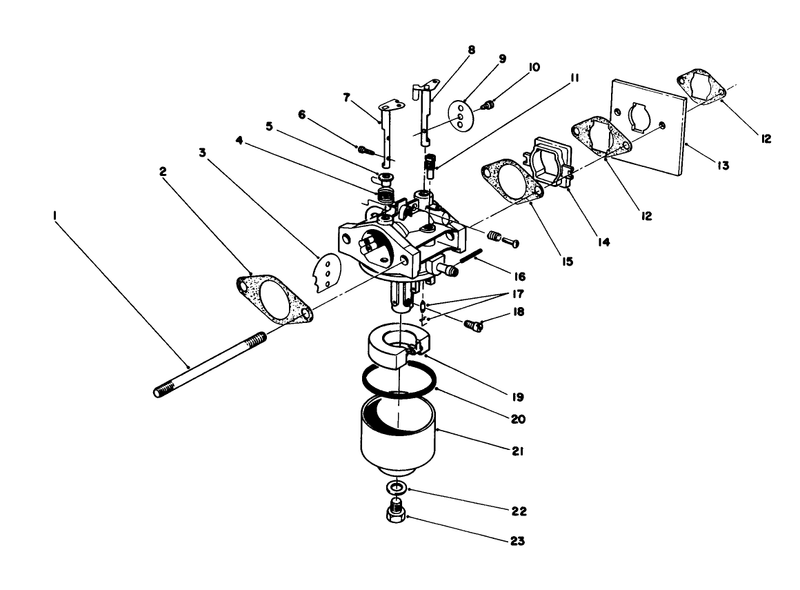 Carburetor Assembly model No 47pg6