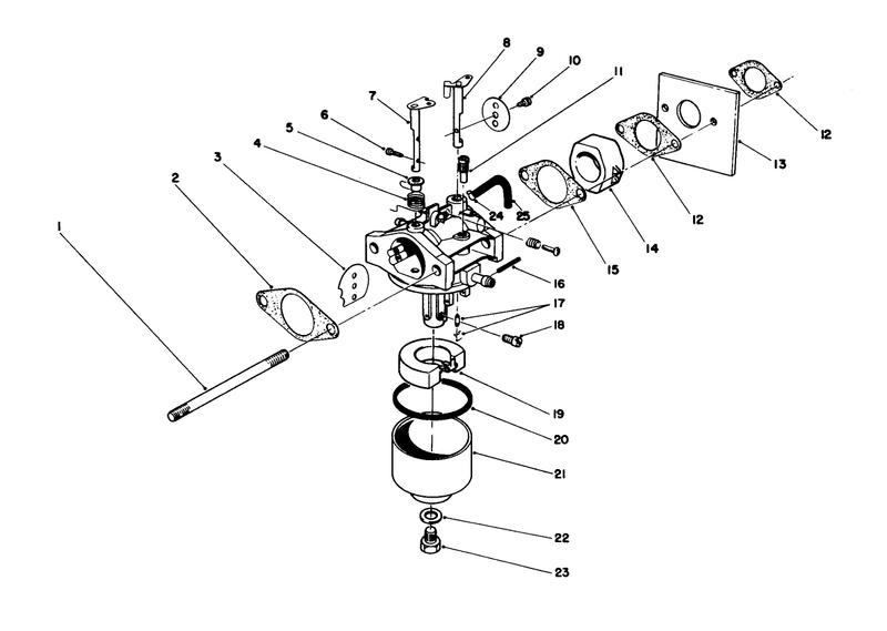 Carburetor Assembly model No 47pg7