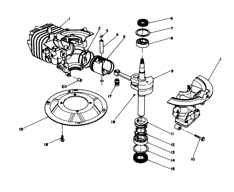 Crankshaft Assembly model No 47pg6 and 47pg7