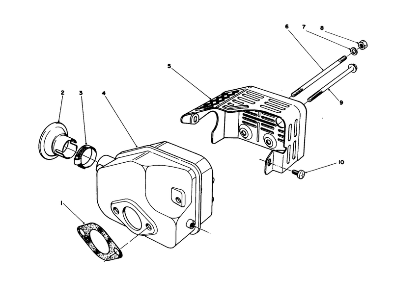 Muffler Assembly model No 47pg6 and 47pg7