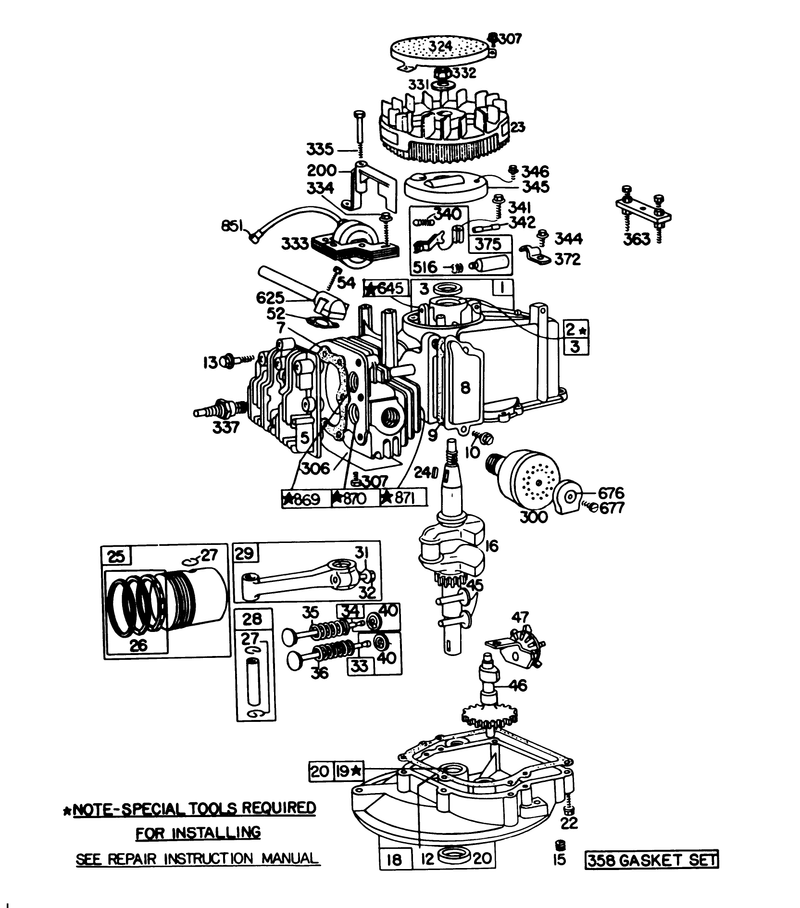 Engine Briggs and Stratton Model 92908 1956 01