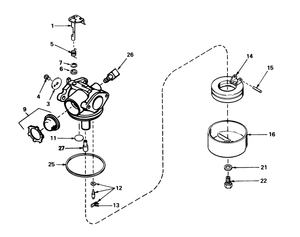 Carburetor No 632050a