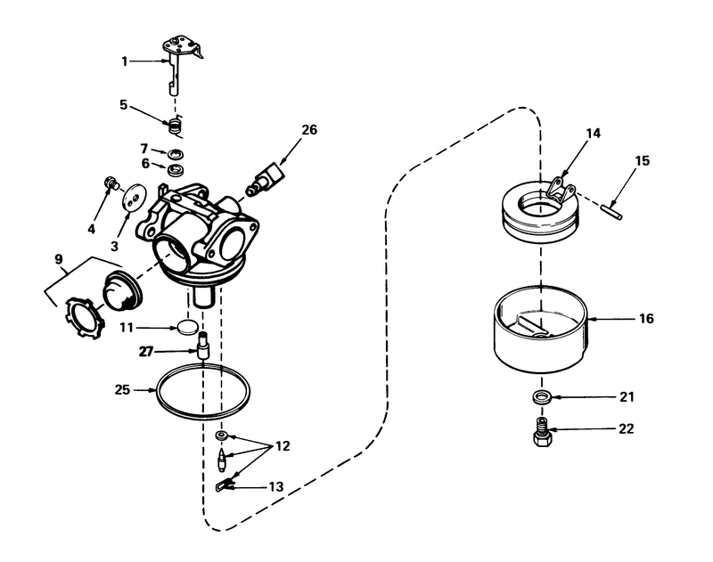 Carburetor No 632050a