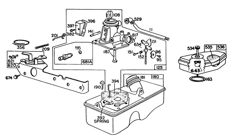 Carburetor Assembly Model 93508 0192 01