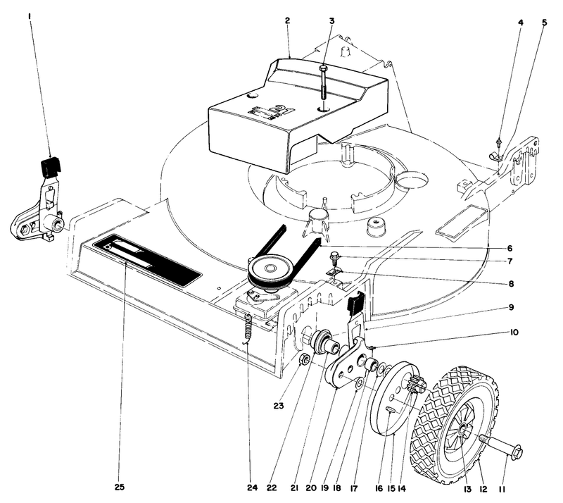 Front Wheel and Pivot Arm Assembly