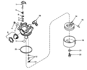 Carburetor No 632050