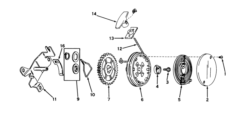 Rewind Starter No 590450a
