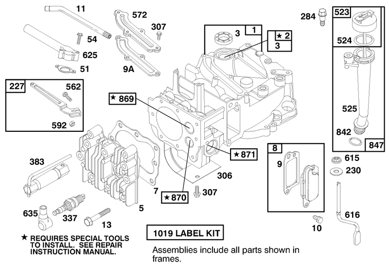 Engine Briggs and Stratton Model 12f802 0650 01