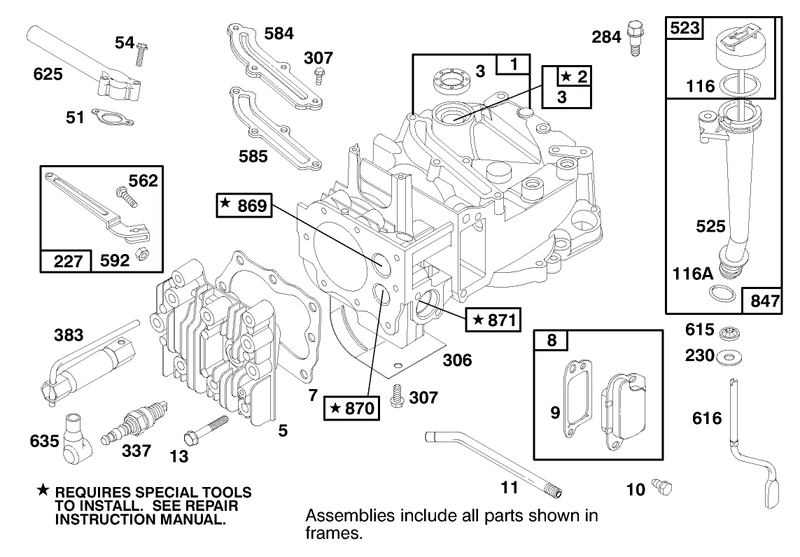 Engine Briggs and Stratton Model 12f802 1750 E1