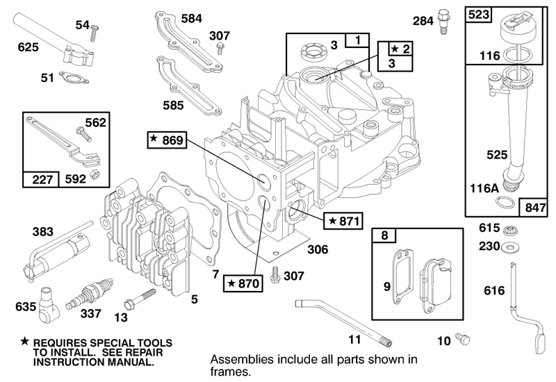Engine Briggs and Stratton Model 12f802 1750 E1