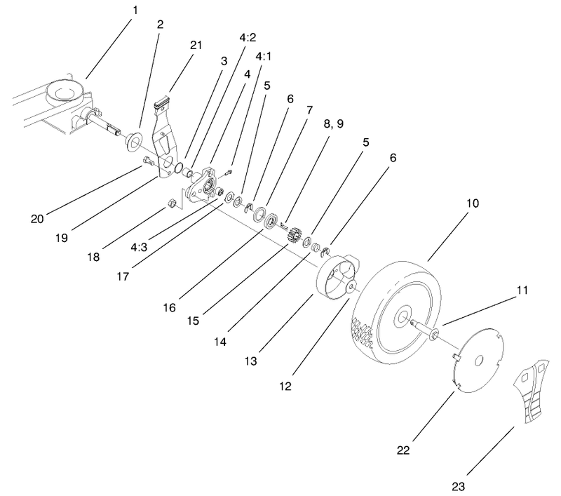 Gear Case and Wheel Assembly