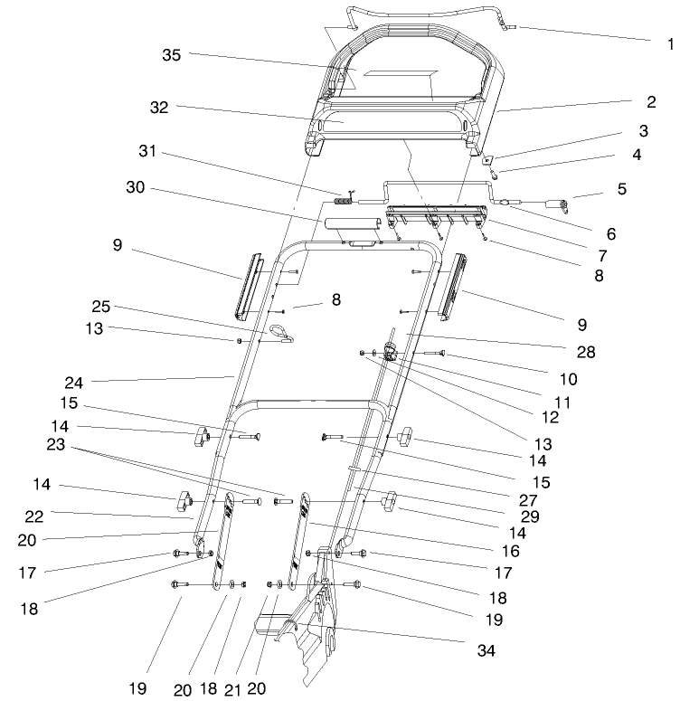 Handle and Controls Assembly