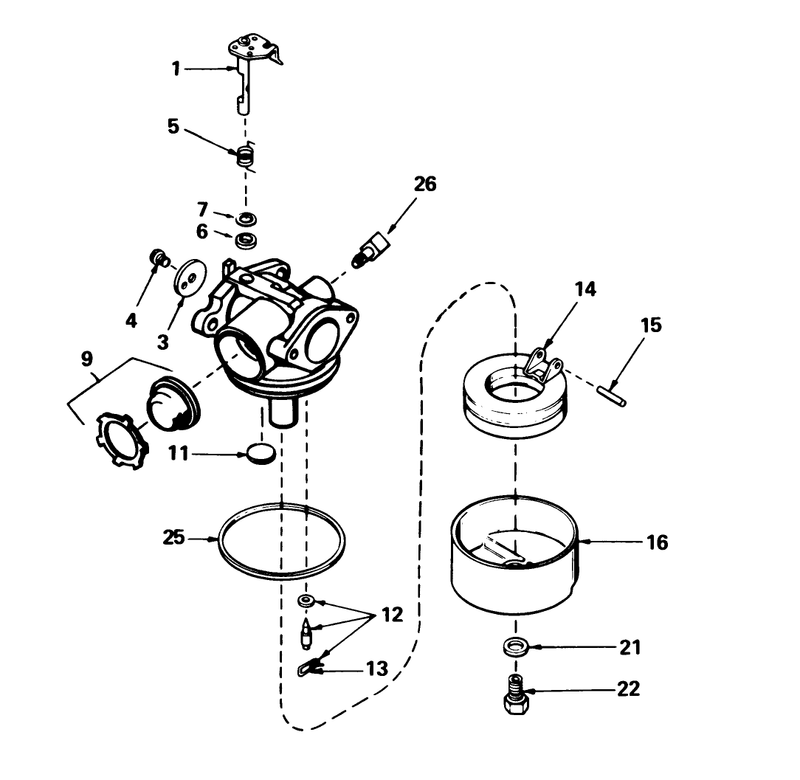 Carburetor No 632098