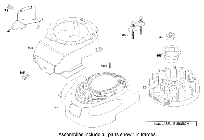 Blower Housing Assembly Briggs and Stratton Model 12H802 1720 B1