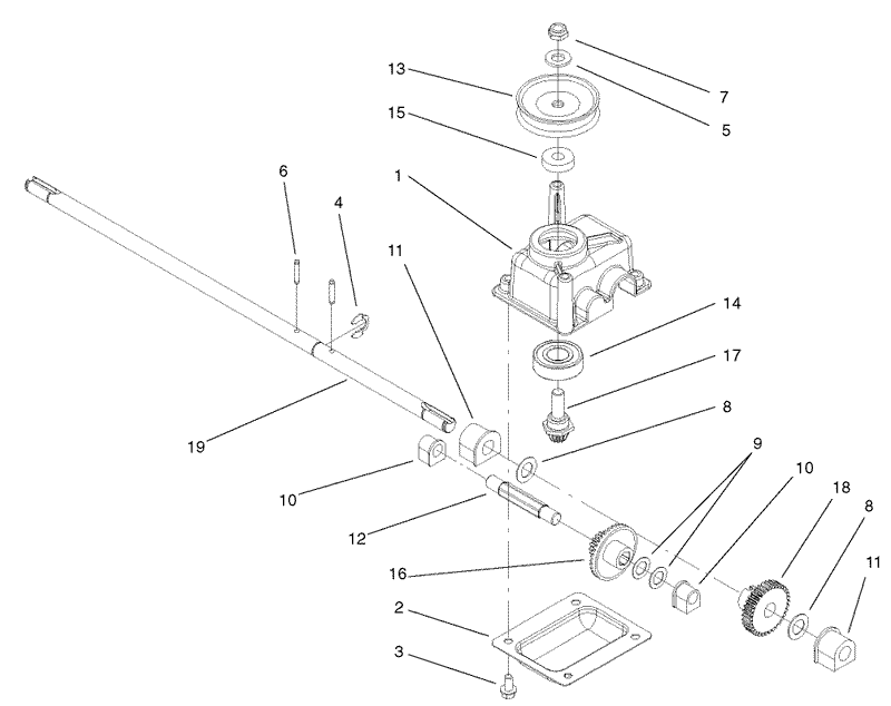Gear Case Assembly No 104 7618
