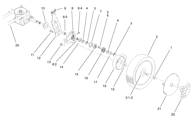 Gear Case and Wheel Assembly