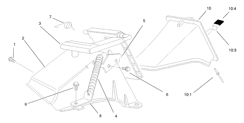 Rear Bag Discharge Chute Assembly