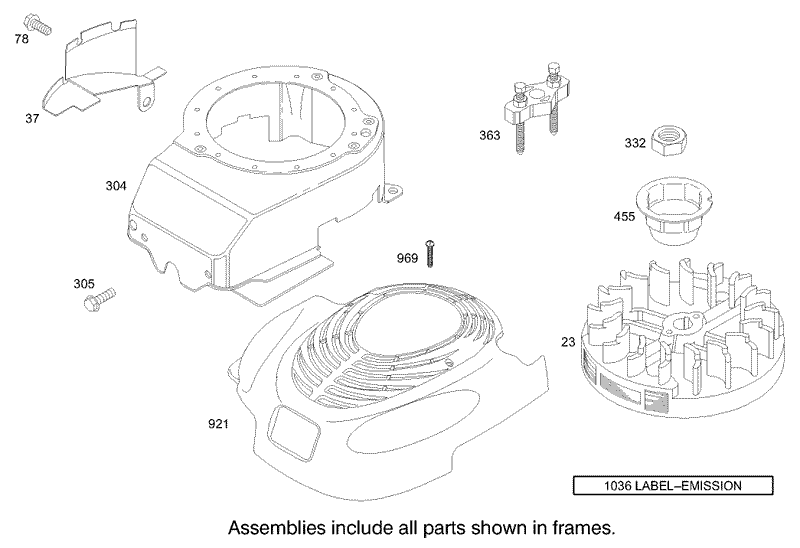 Blower Housing Assembly Briggs and Stratton Model 12H802 1720 B1