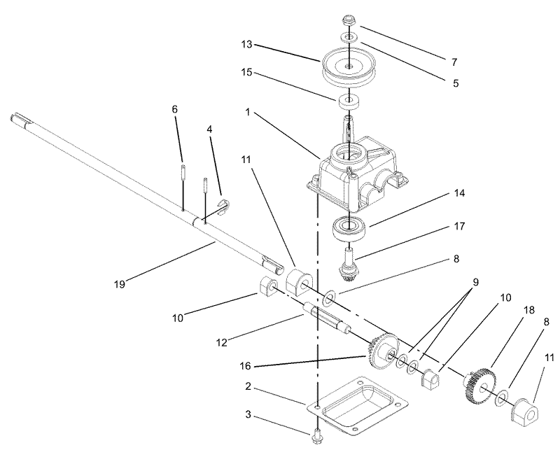Gear Case Assembly No 104 7674