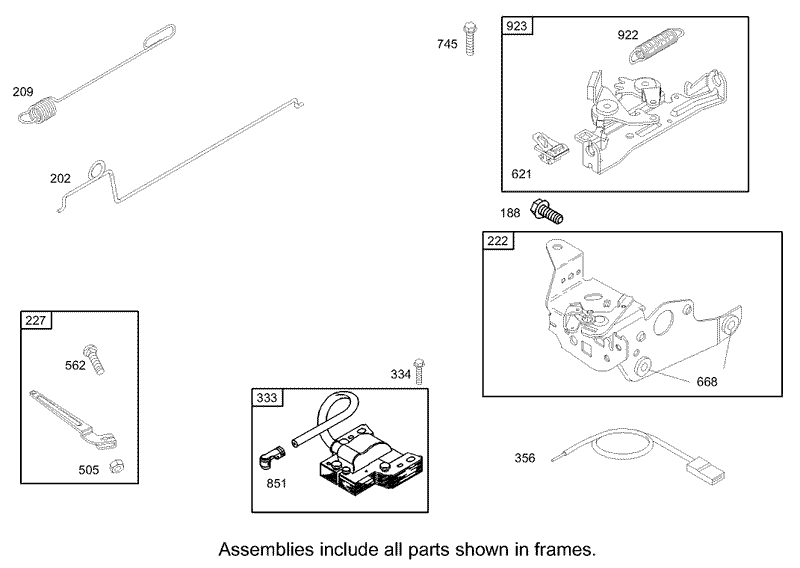 Governor Assembly Briggs and Stratton Model 12H802 1720 B1