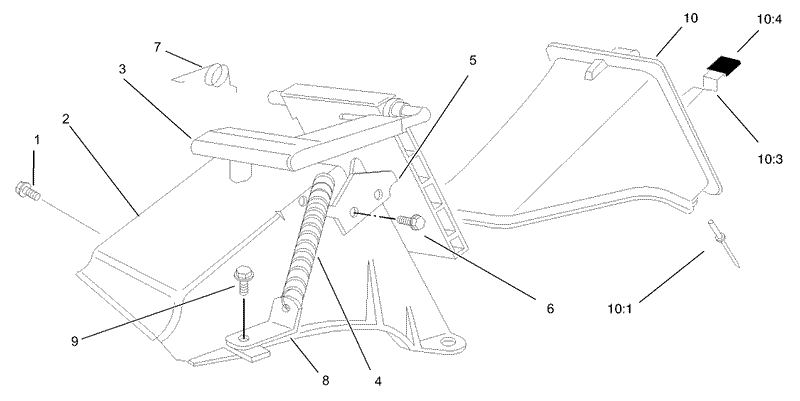 Rear Bag Discharge Chute Assembly