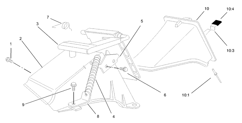Rear Bag Discharge Chute Assembly