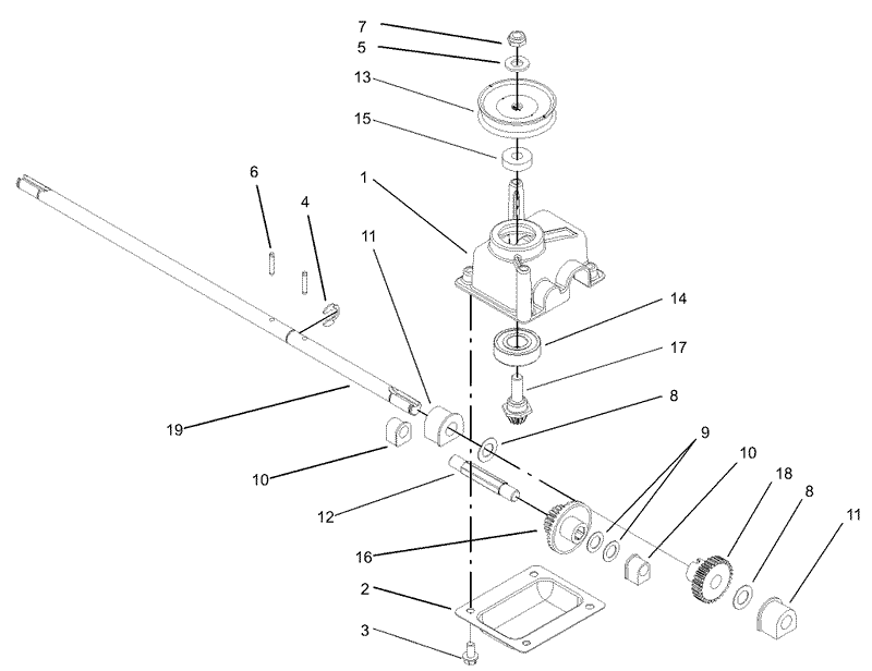 Gear Case Assembly No 104 7674