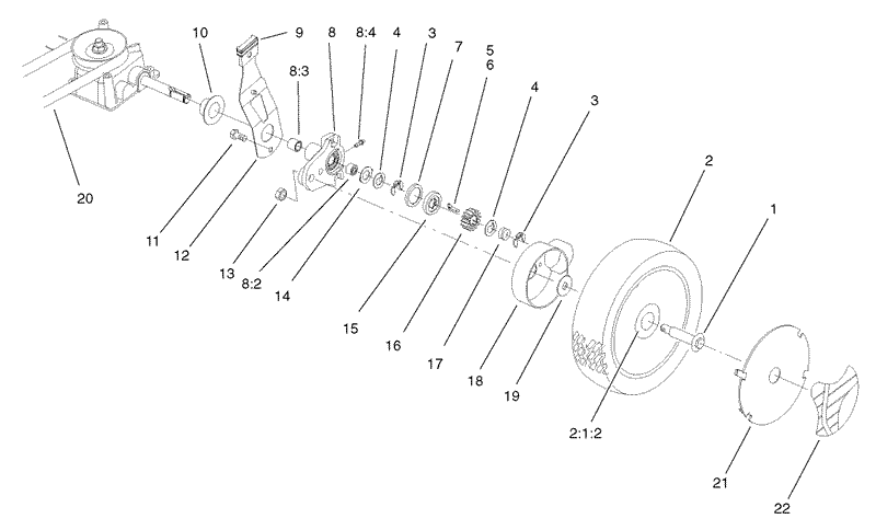Gear Case and Wheel Assembly