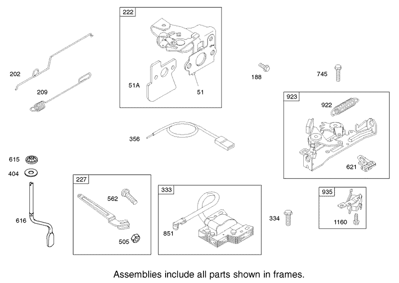 Governor Assembly Briggs and Stratton Model 122607 0116 E1
