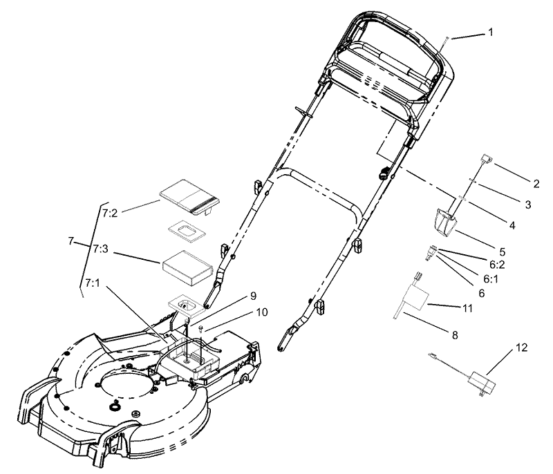 Electric Start System Assembly only on 20784