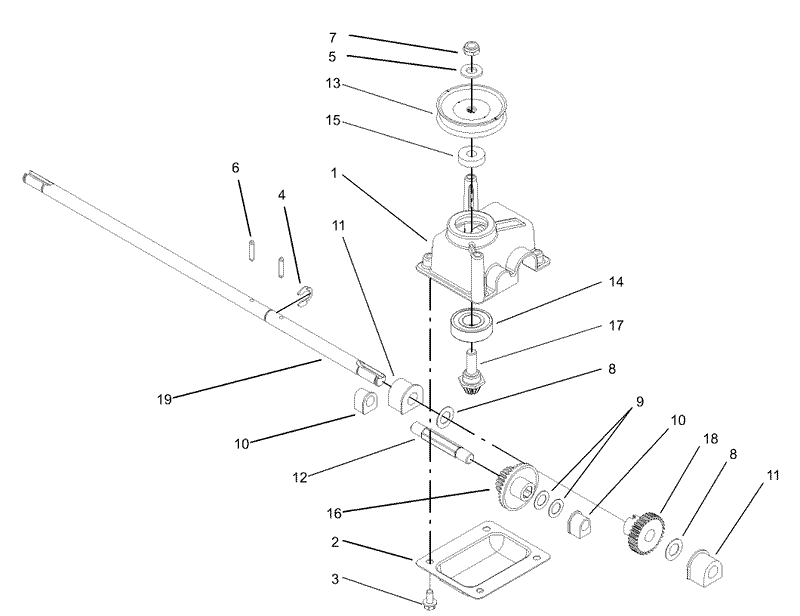 Gear Case Assembly No 104 7674