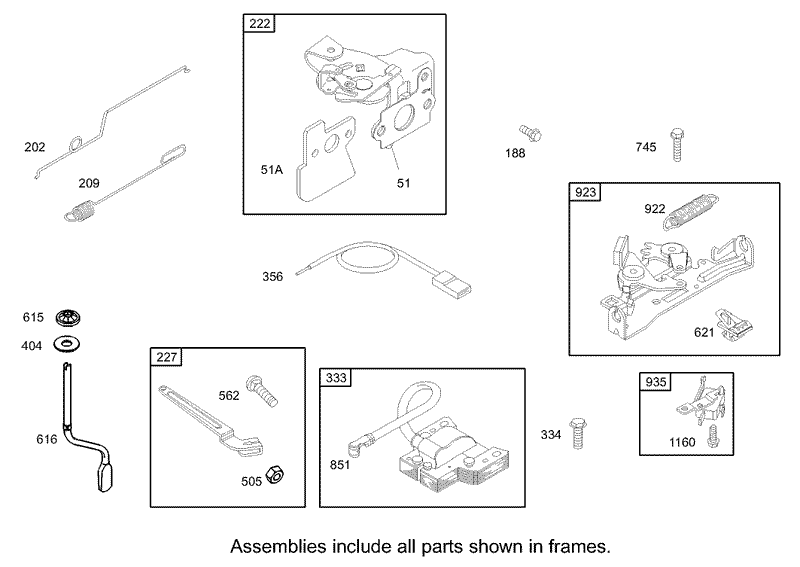 Governor Assembly Briggs and Stratton Model 122607 0116 E1