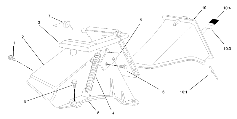 Rear Bag Discharge Chute Assembly
