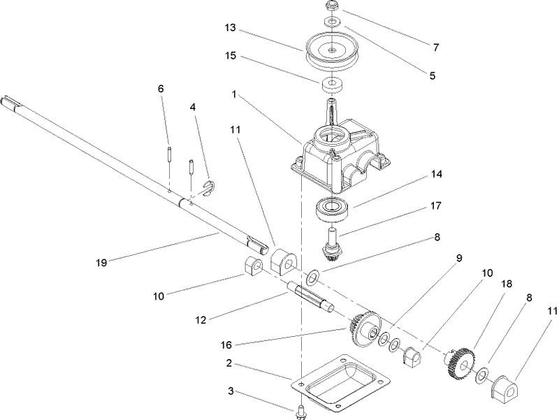 Gear Case Assembly No 104 7674